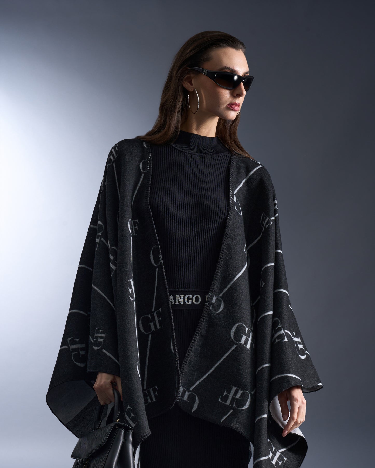 Reversible Monochrome Poncho