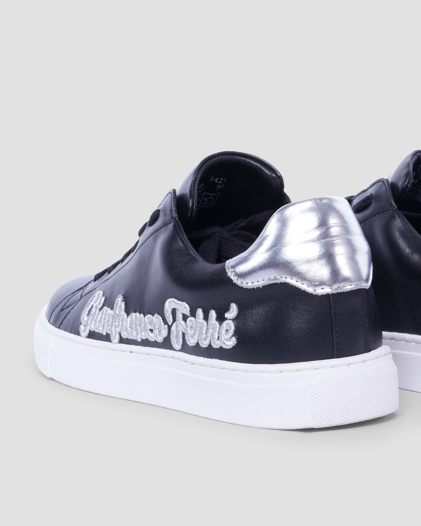 Silver Detail Embroidery Sneakers
