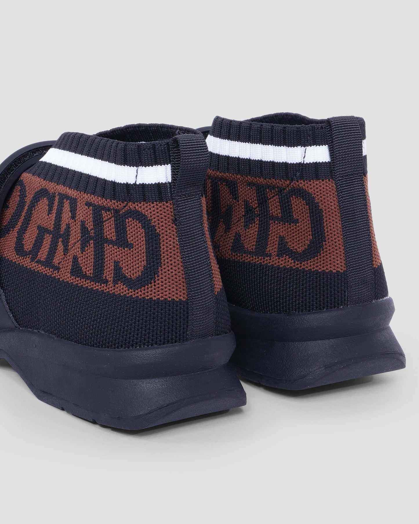 Logo Strap Knit Sock Sneakers