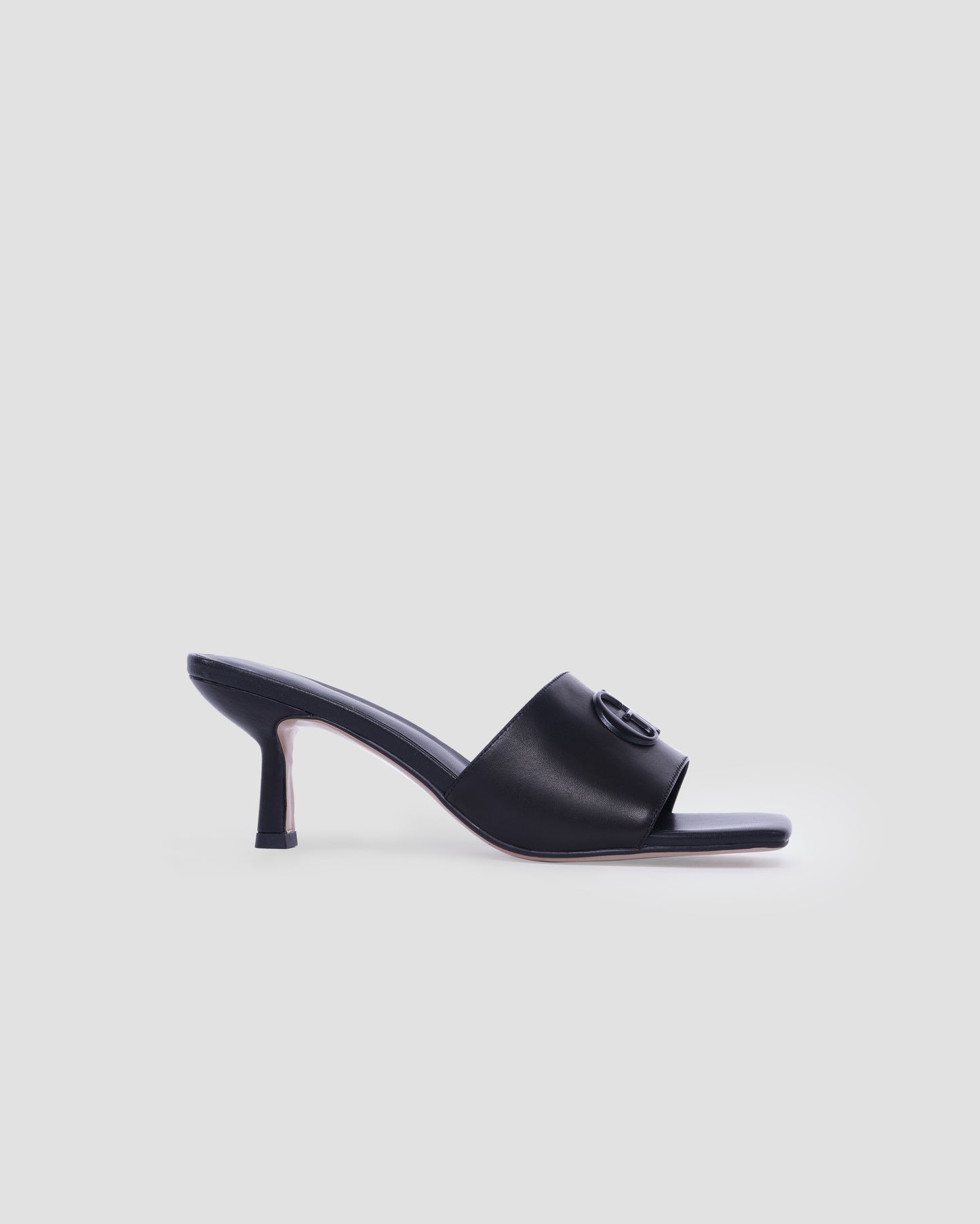Metal Logo Heeled Sandals