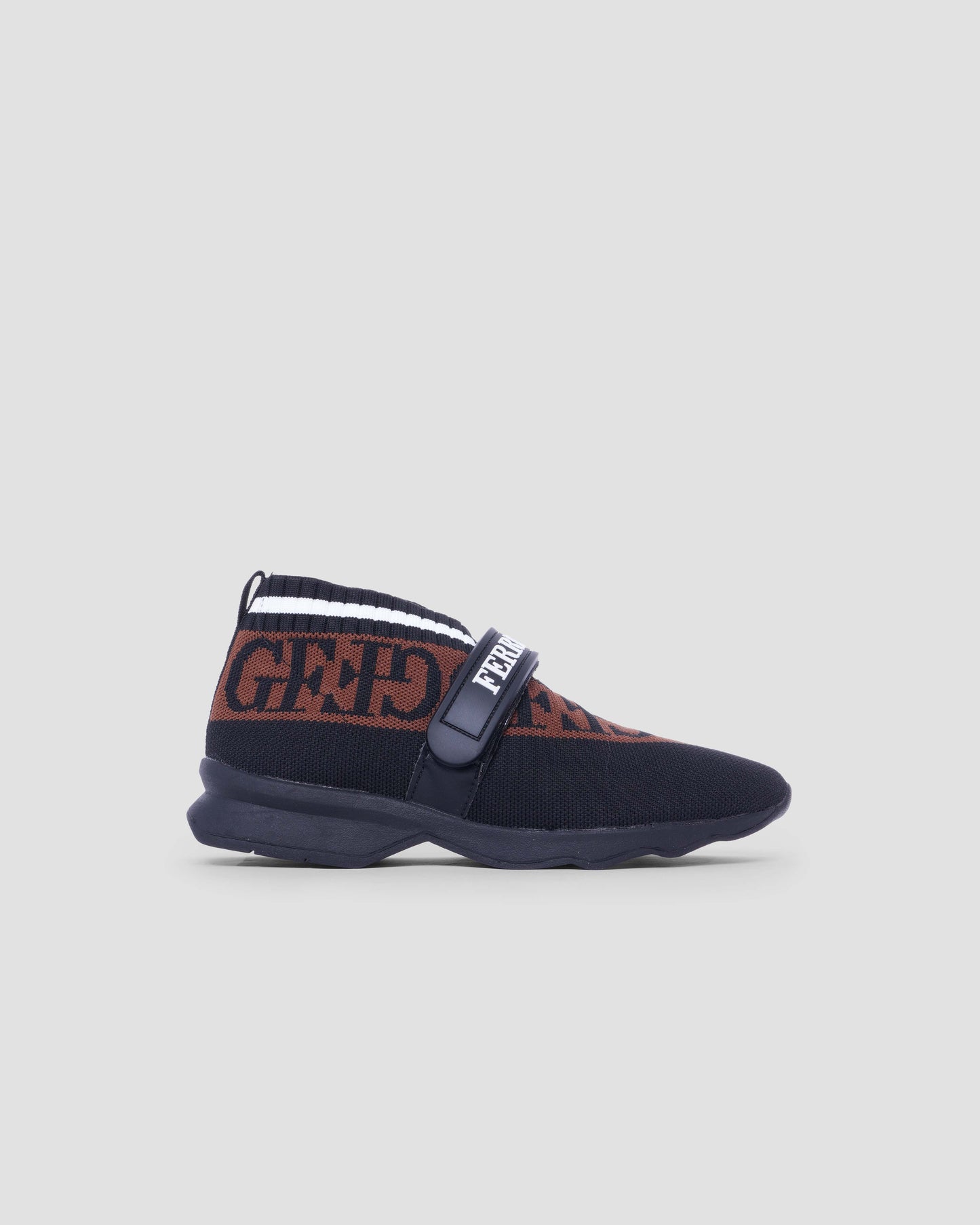 Logo Strap Knit Sock Sneakers