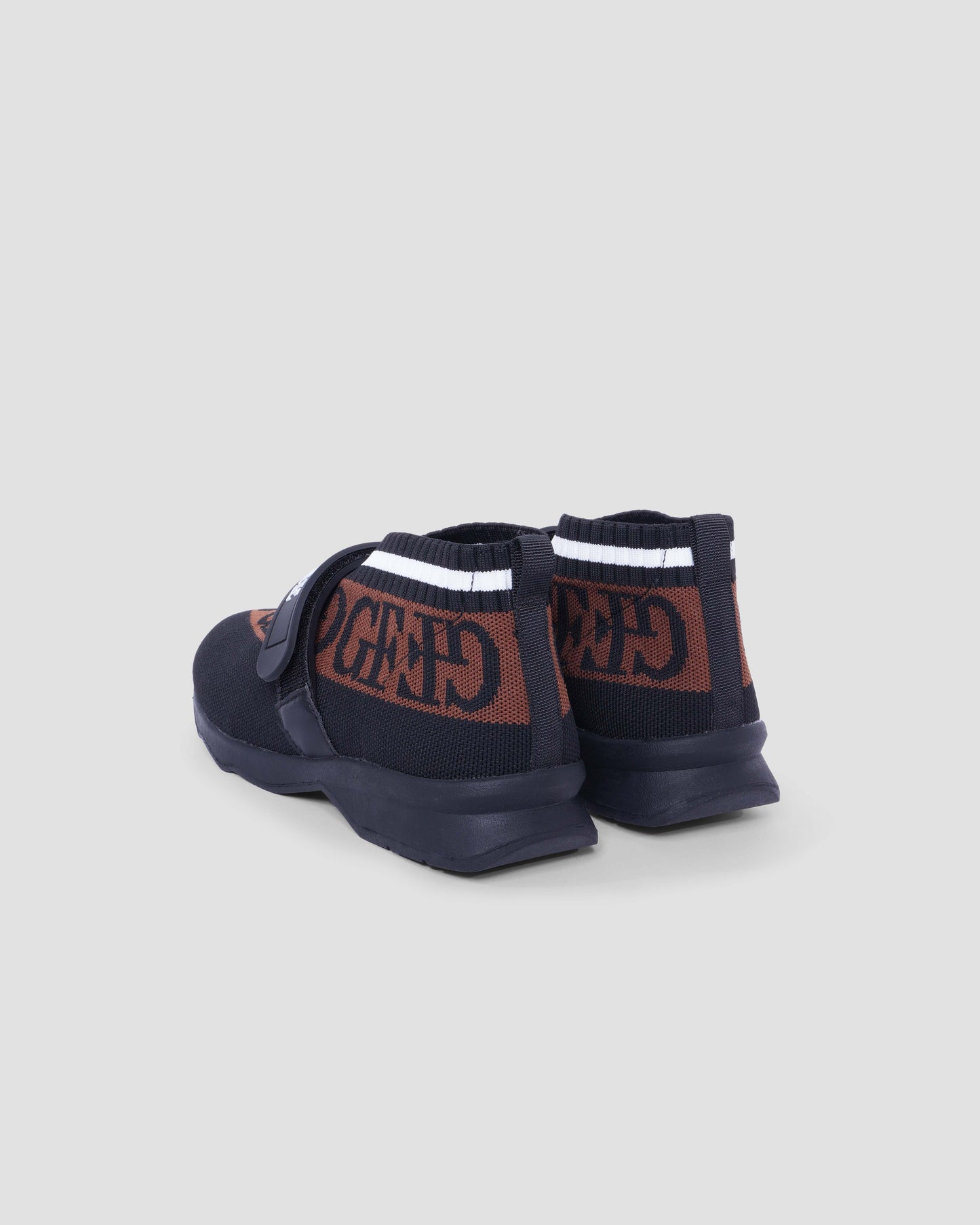 Logo Strap Knit Sock Sneakers