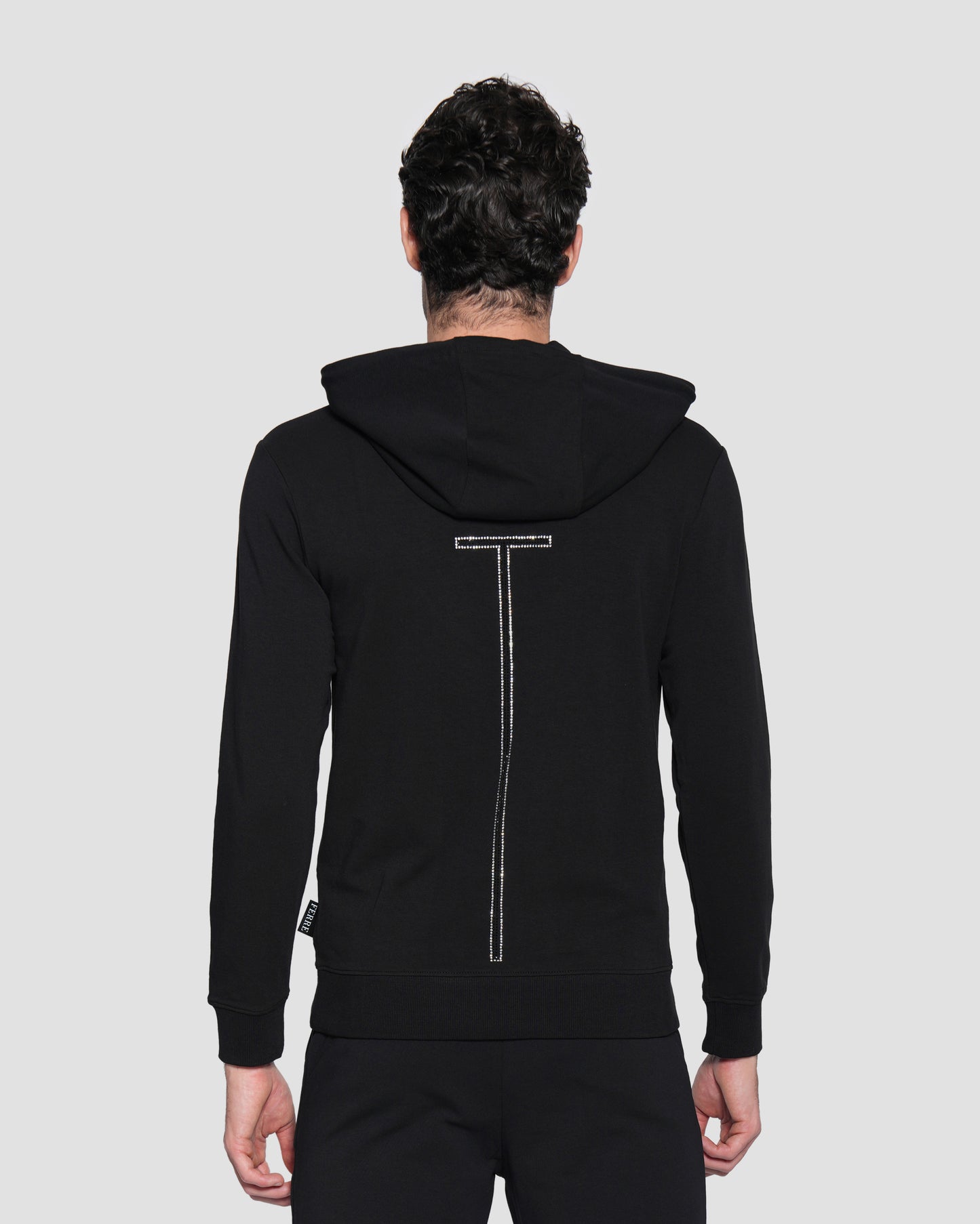 Embellished Logo Hoodie Jacket