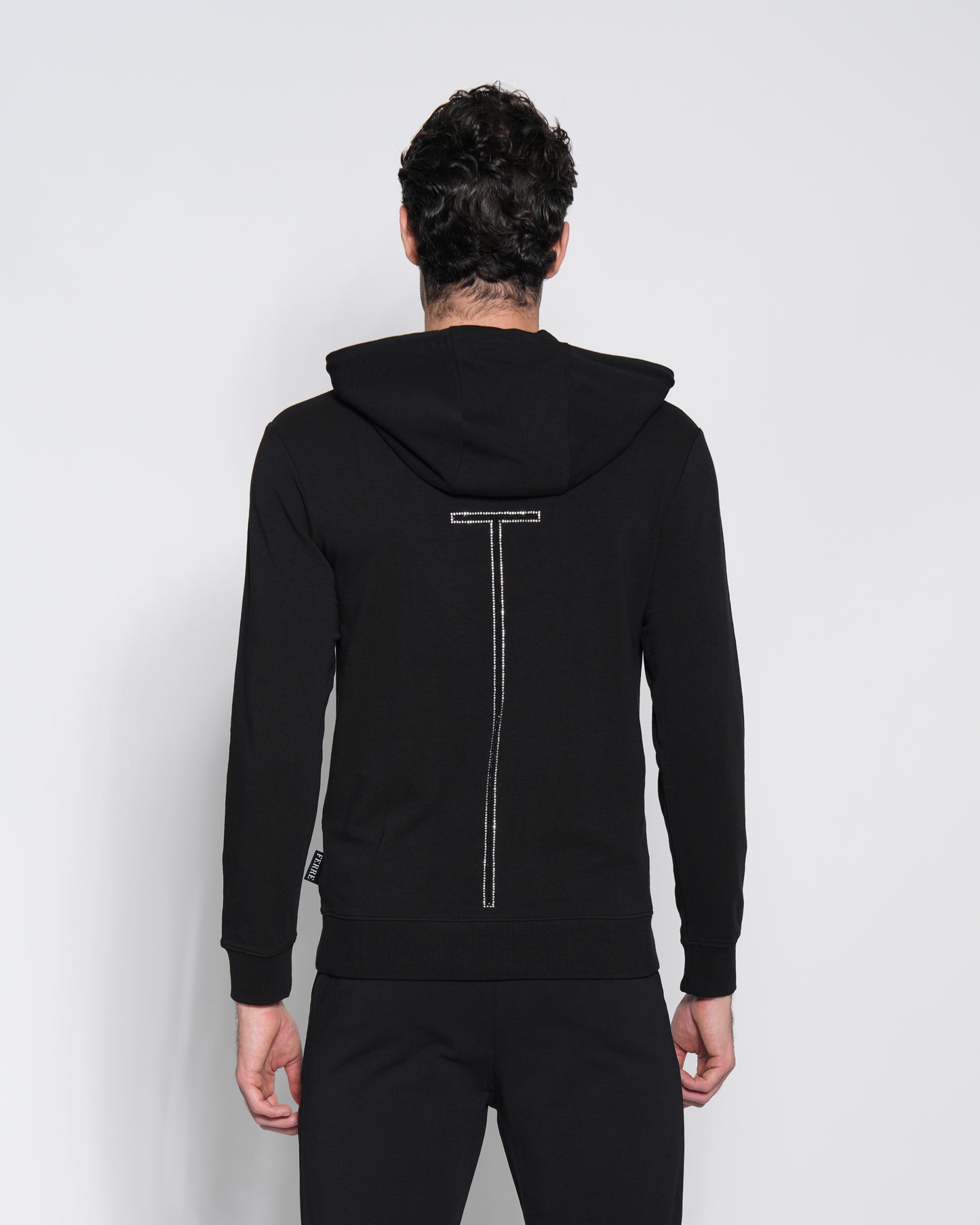 Embellished Logo Hoodie Jacket