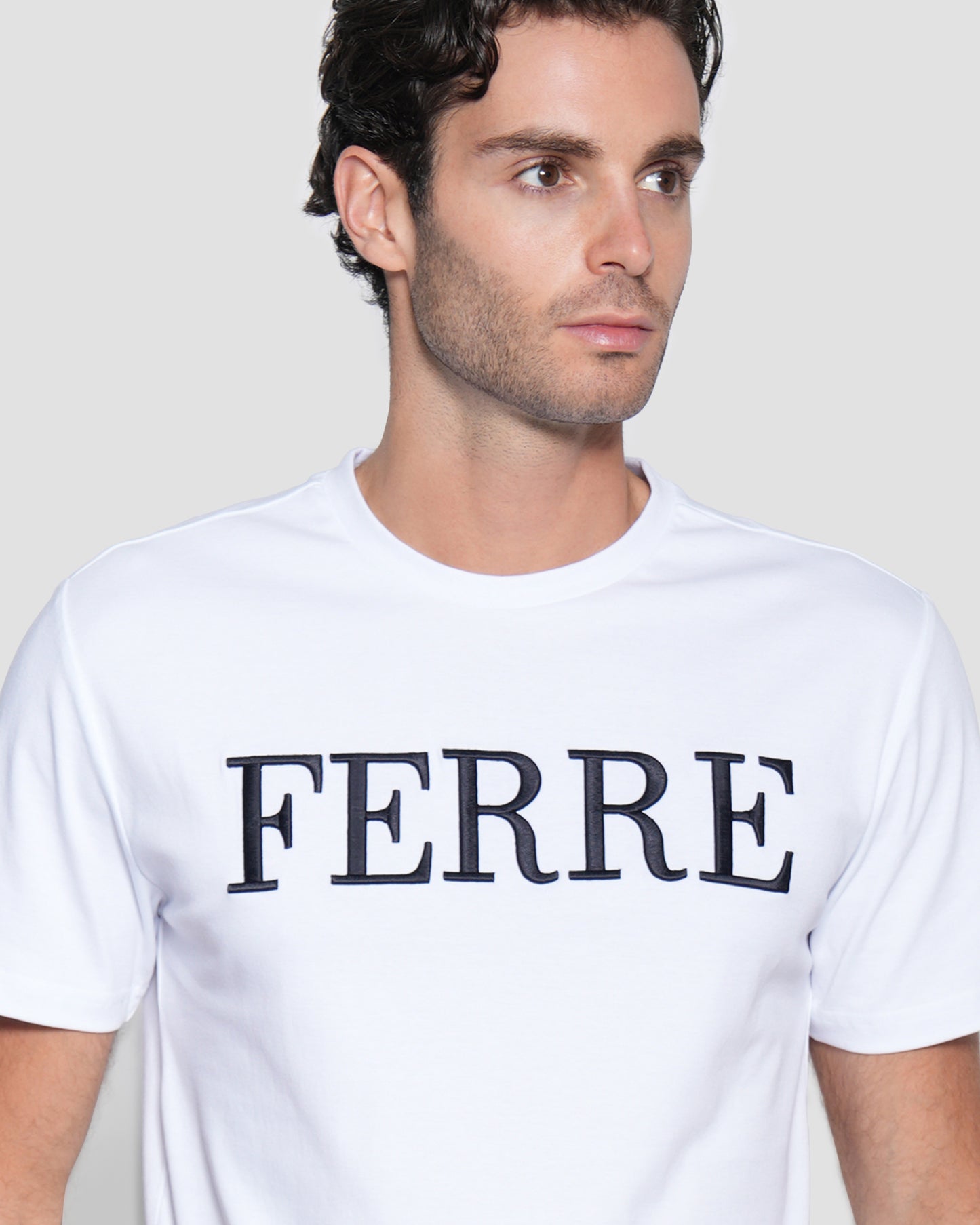 Ferré Logo Embroidery T-Shirt