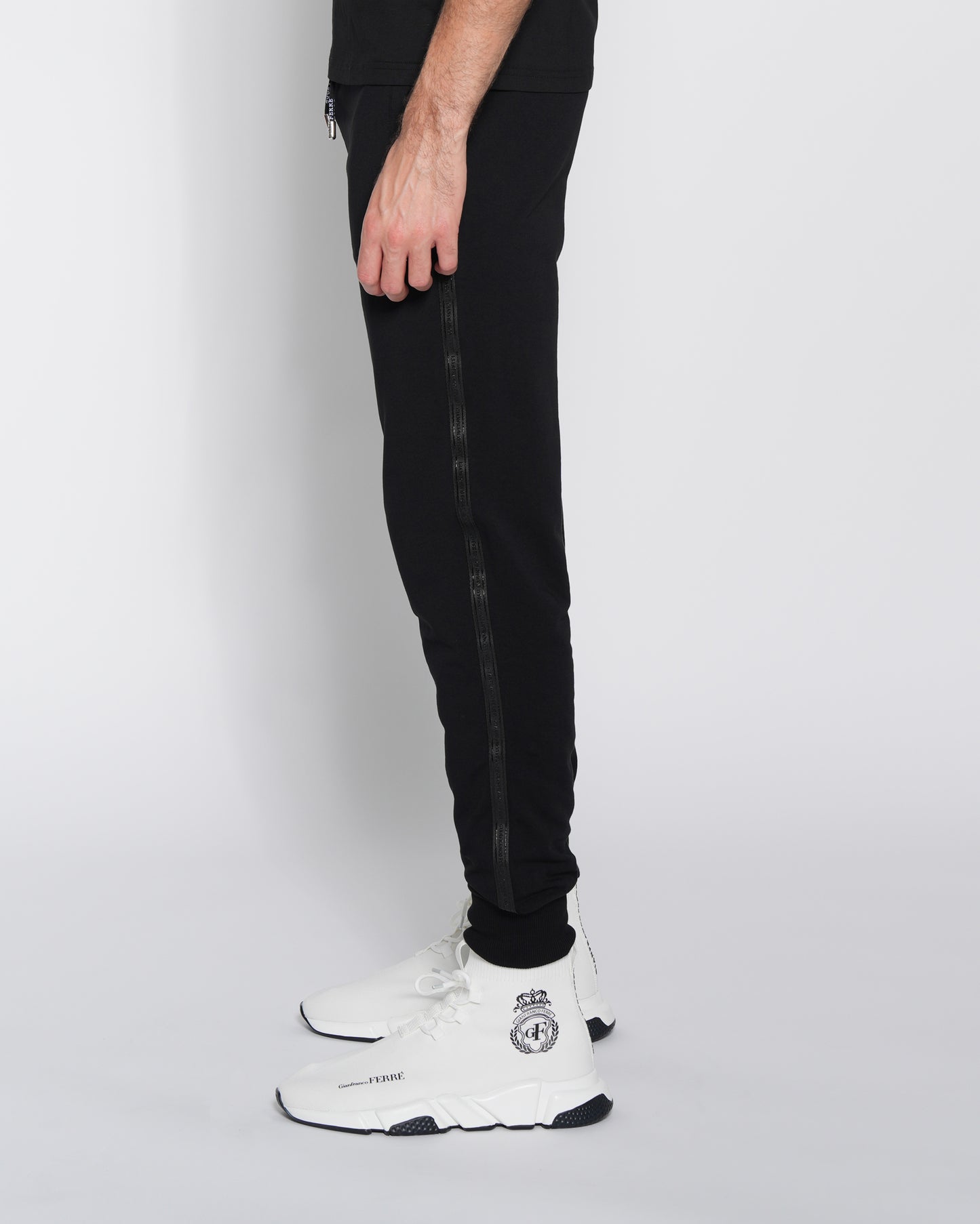 Logo Tape Embellished Track Pants