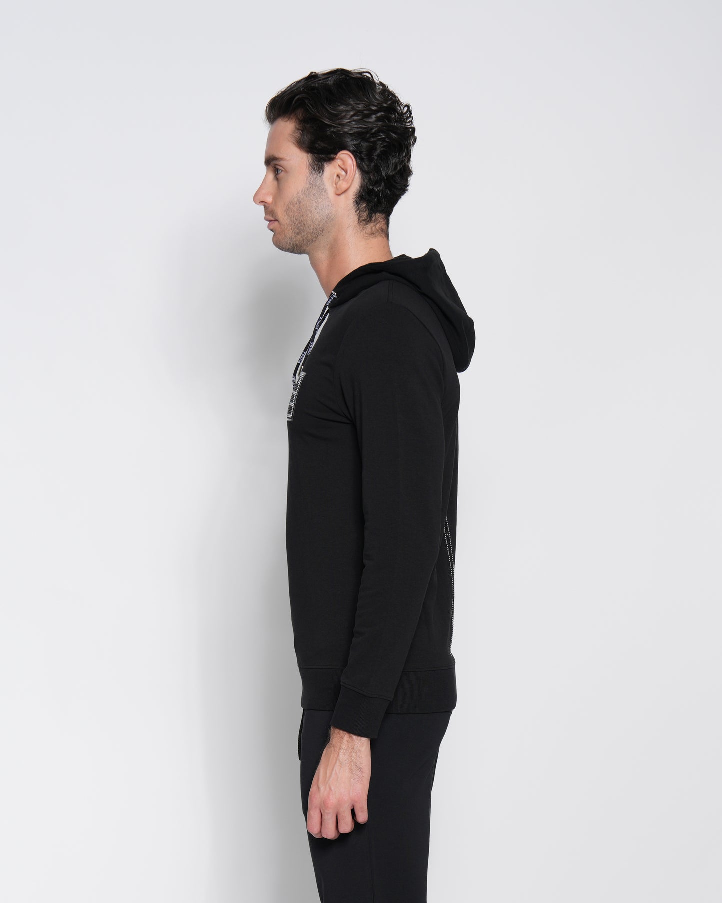 Embellished Logo Hoodie Jacket
