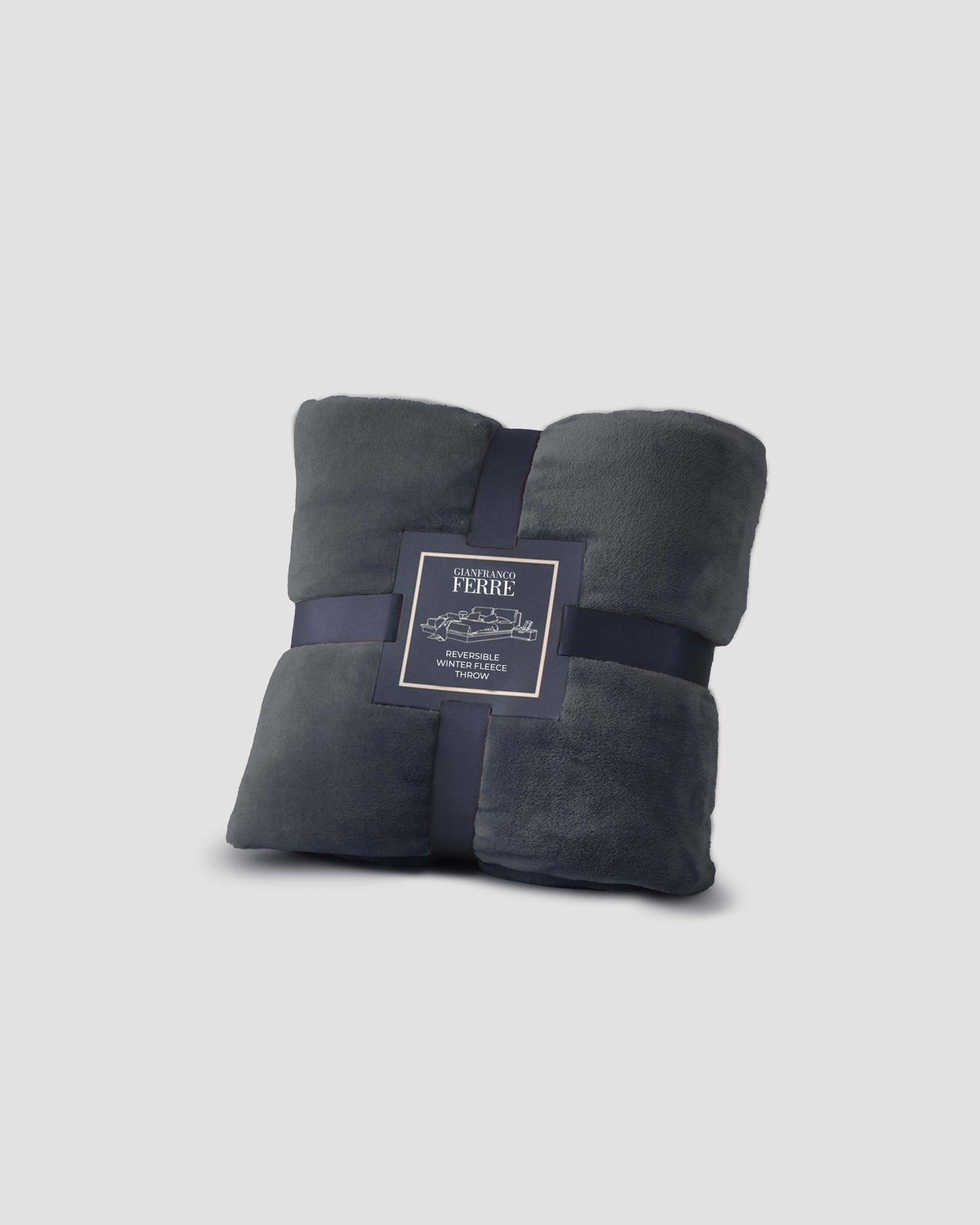 Gianfranco Ferre Reversible Winter Fleece Throw