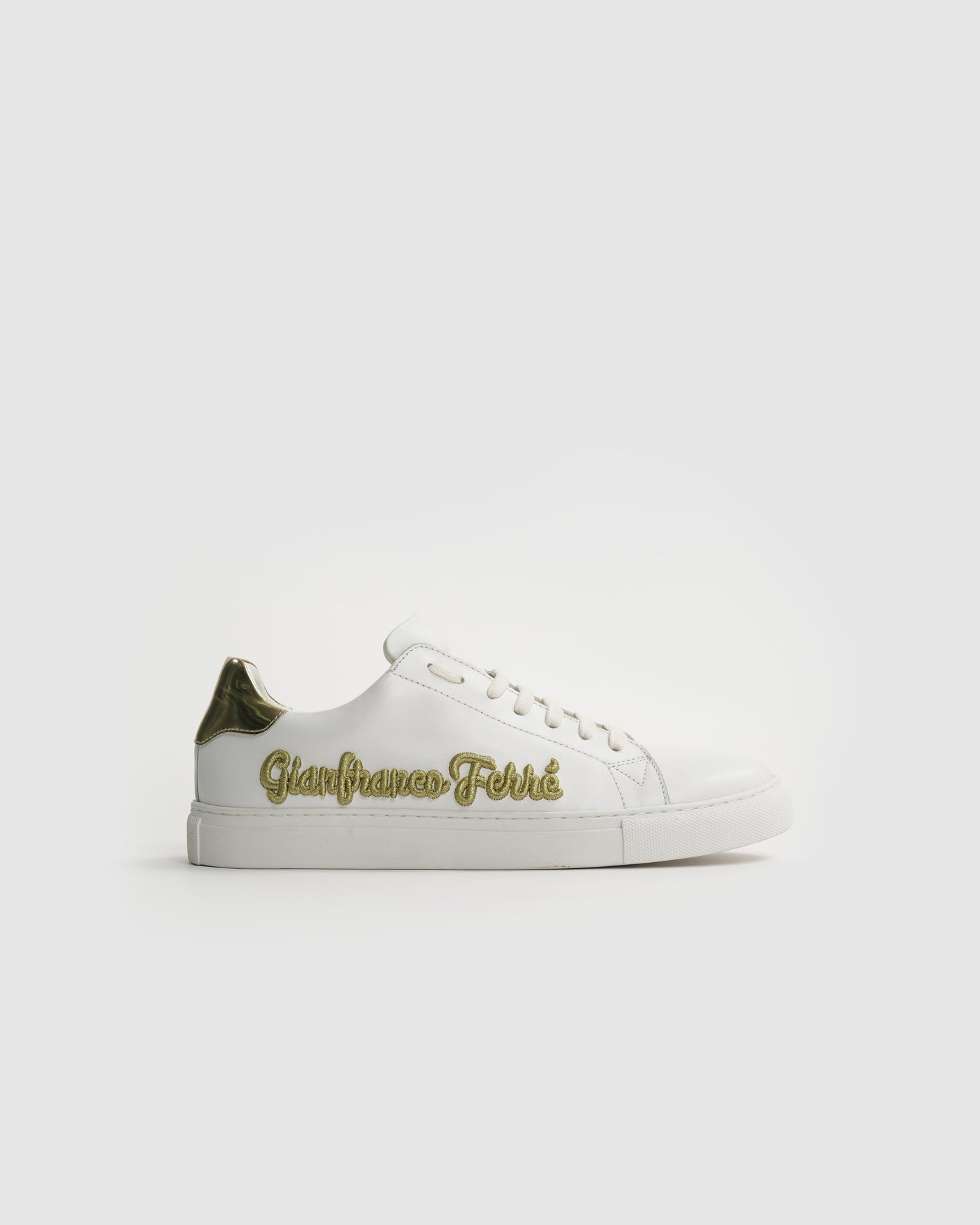 Gold Detail Embroidery Sneakers