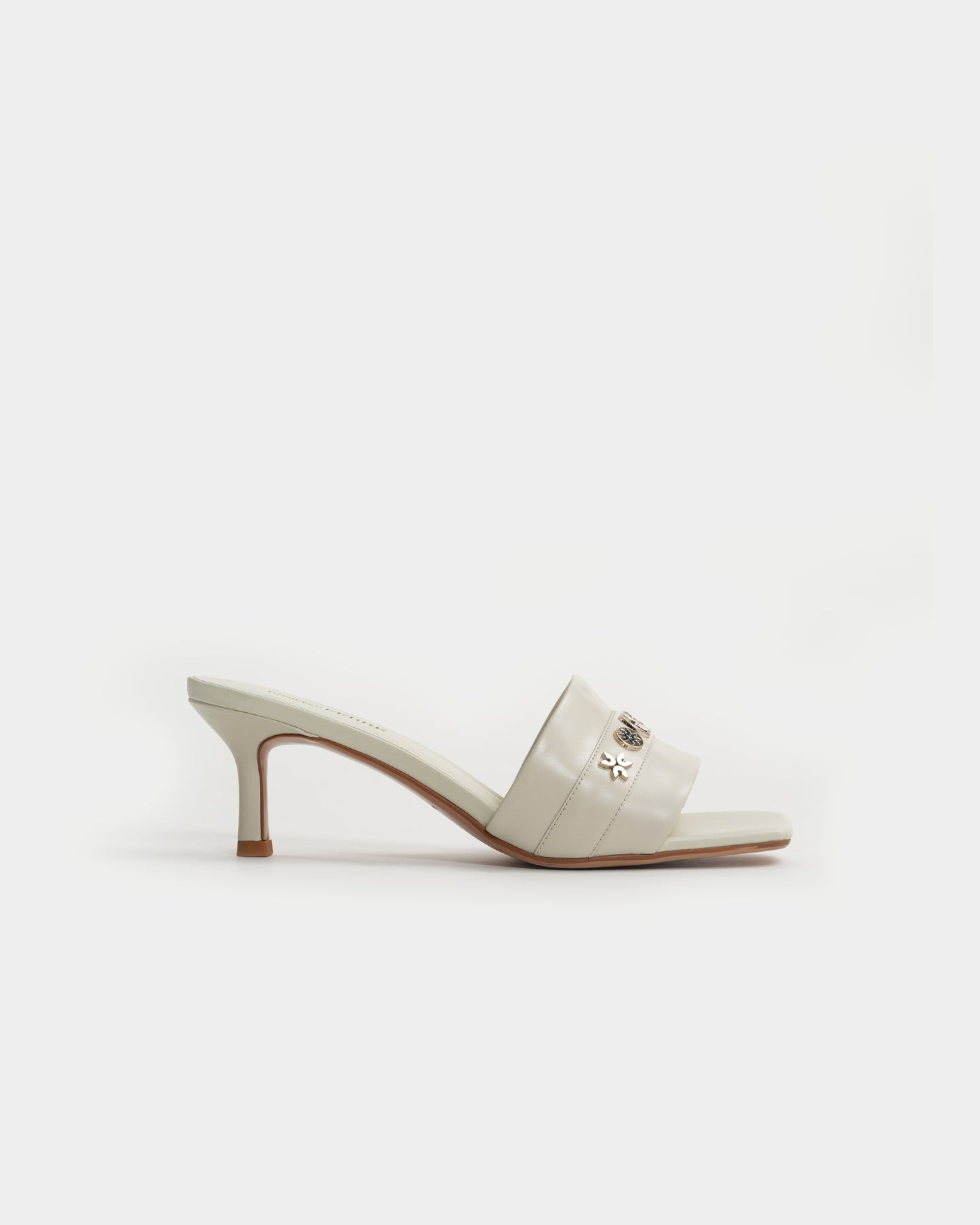 Logo-Studded Heeled Sandals