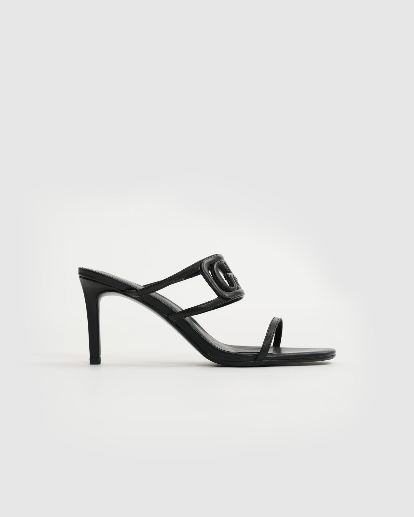 Logo Cut-out Heeled Sandals