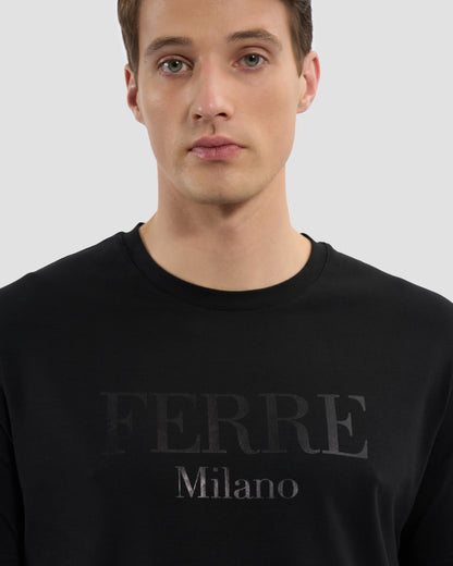 Subtle Metallic Print T-Shirt