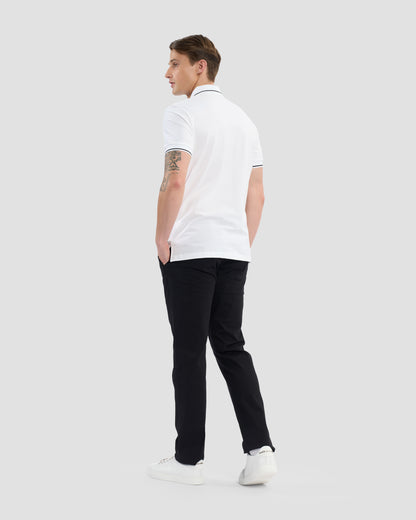 Brand Metal Patched Polo Shirt