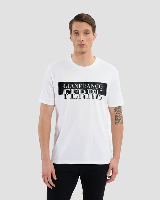 Croc-Skin Effect GFF Print T-Shirt