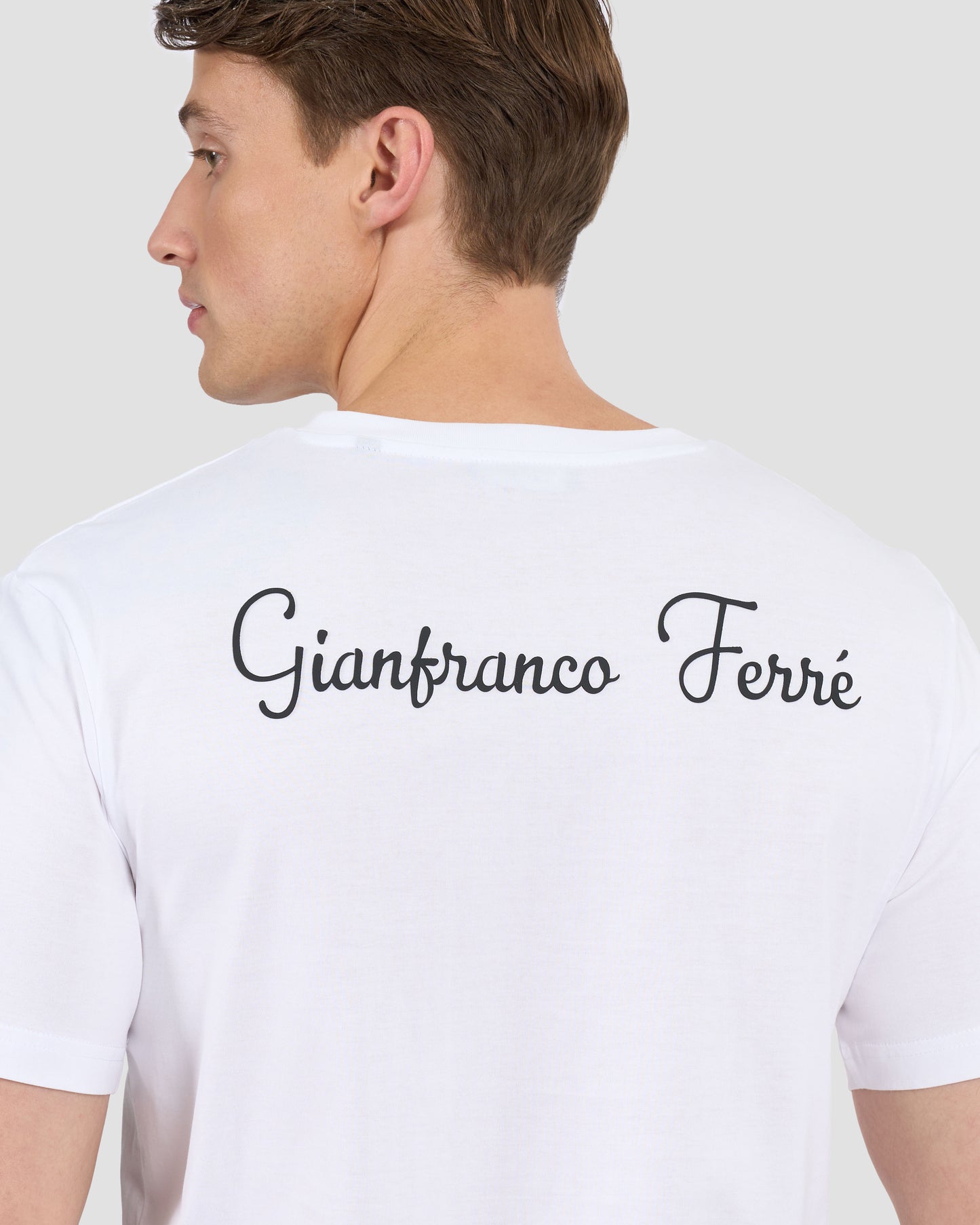 Script Brand Printed Back T-Shirt