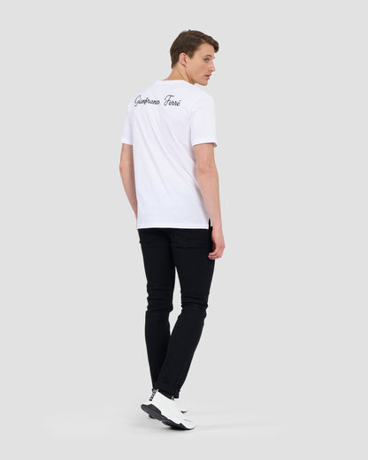 Script Brand Printed Back T-Shirt
