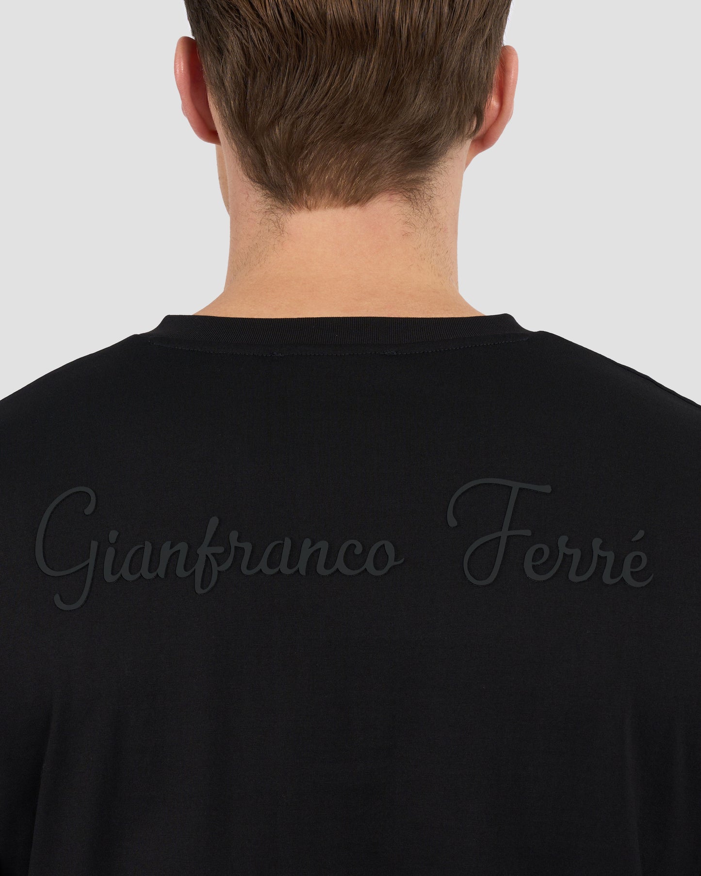 Script Brand Printed Back T-Shirt
