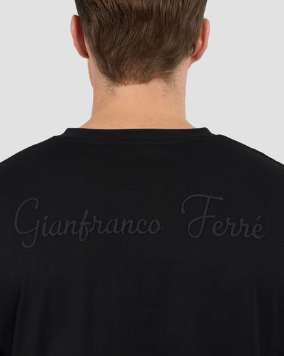 Script Brand Printed Back T-Shirt