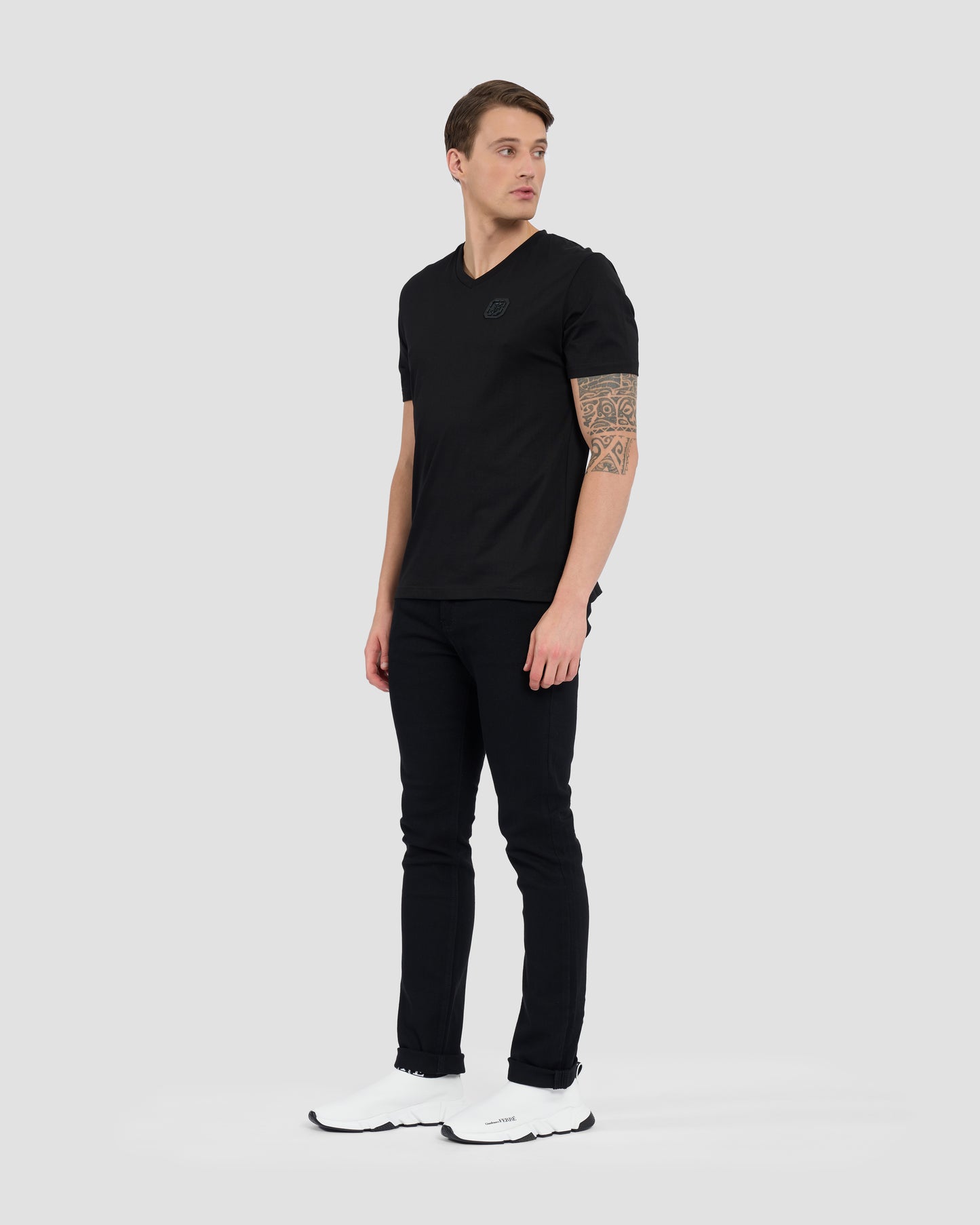 Script Brand Printed Back T-Shirt