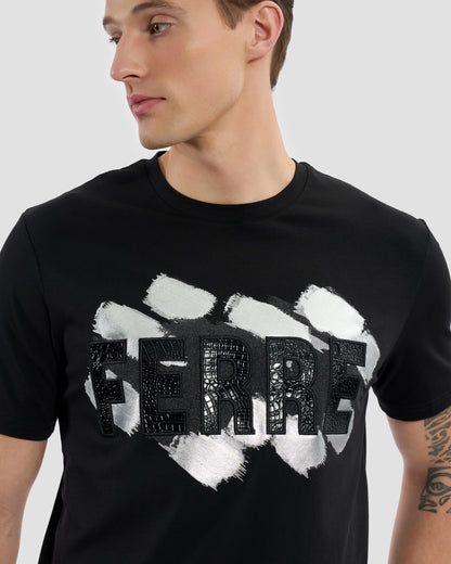 Ferré Patched Graphic T-Shirt