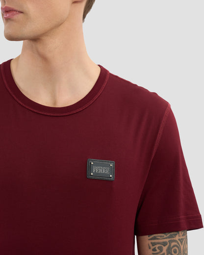 Metal Patched Stitched T-Shirt