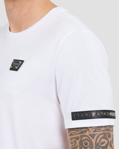 Brand Lettering Embellished T-Shirt