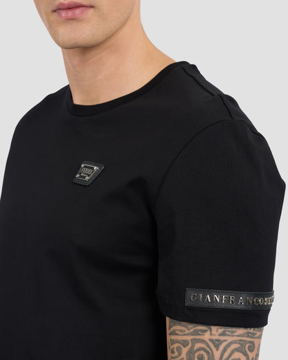 Brand Lettering Embellished T-Shirt