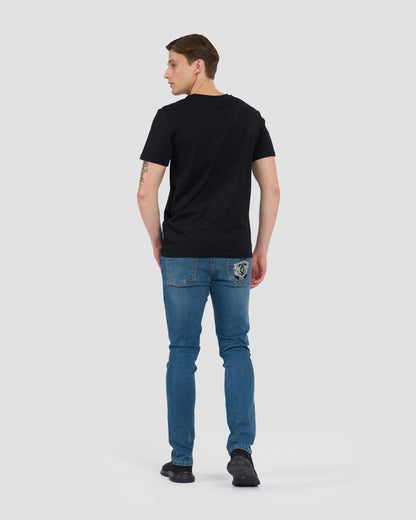 Metal Brand Patched Chest T-Shirt