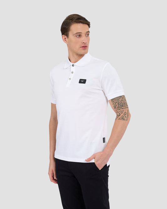 Metal Brand Patched Chest Polo Shirt