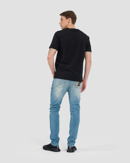 Brand Flock Print T-Shirt