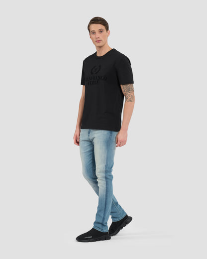 Brand Flock Print T-Shirt