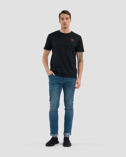 Rhinestones Gothic Ferré Print T-Shirt