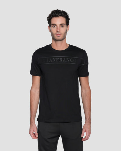 Logo Print Black T-shirt
