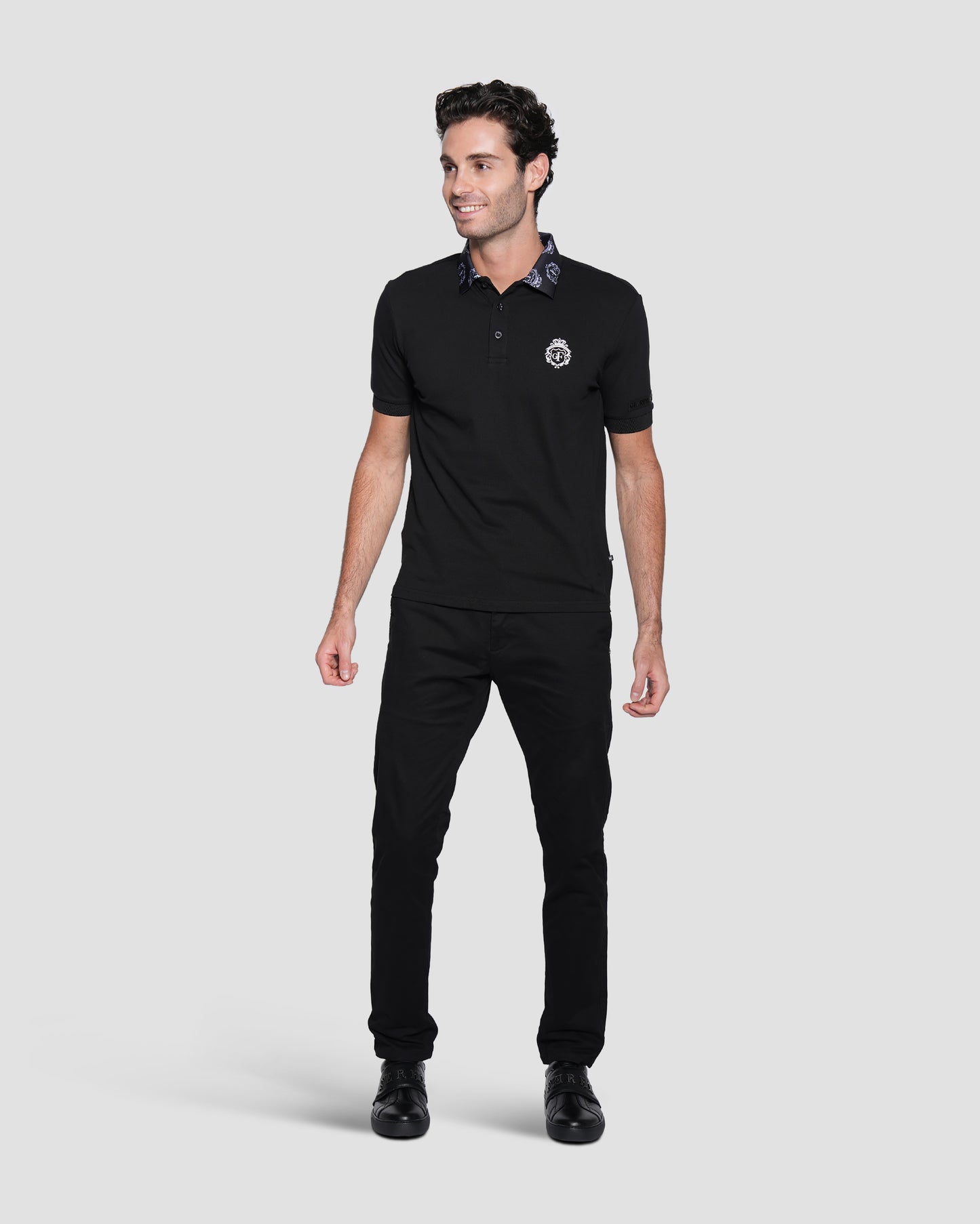 Logo Collared and Embroidered Polo Shirt