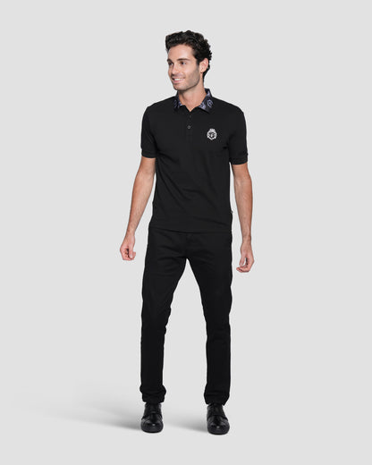 Logo Collared and Embroidered Polo Shirt