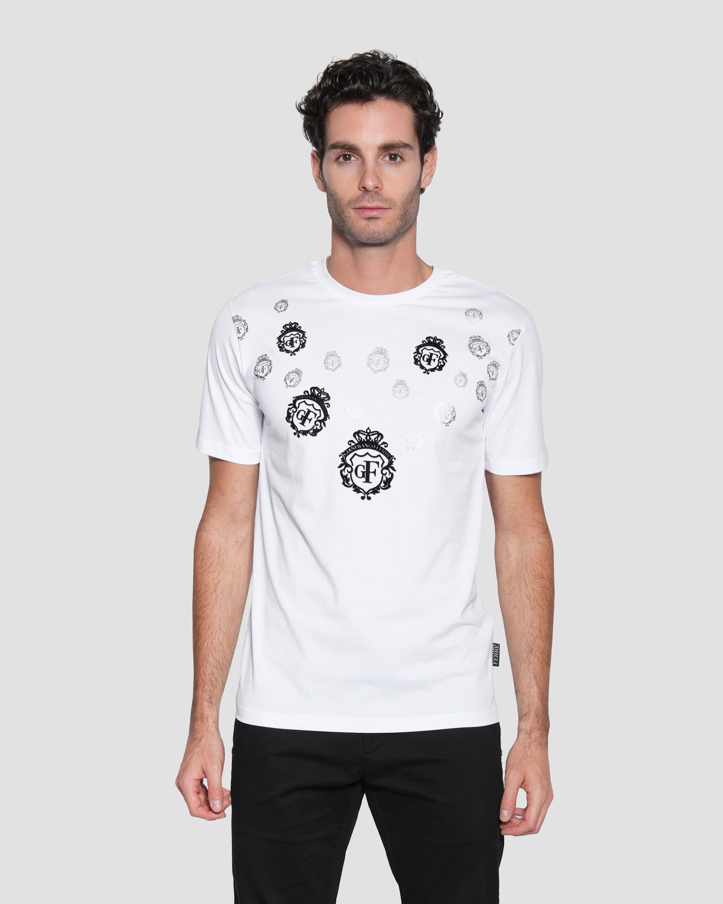 Patterned Emblem T-shirt
