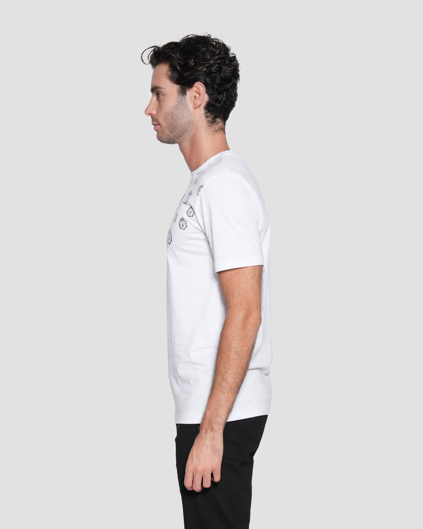 Patterned Emblem T-shirt