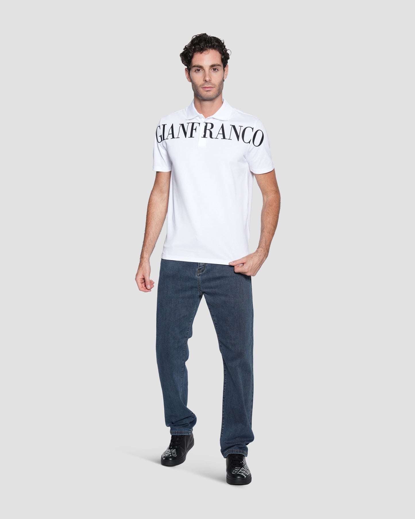 Printed Logo Polo Shirt
