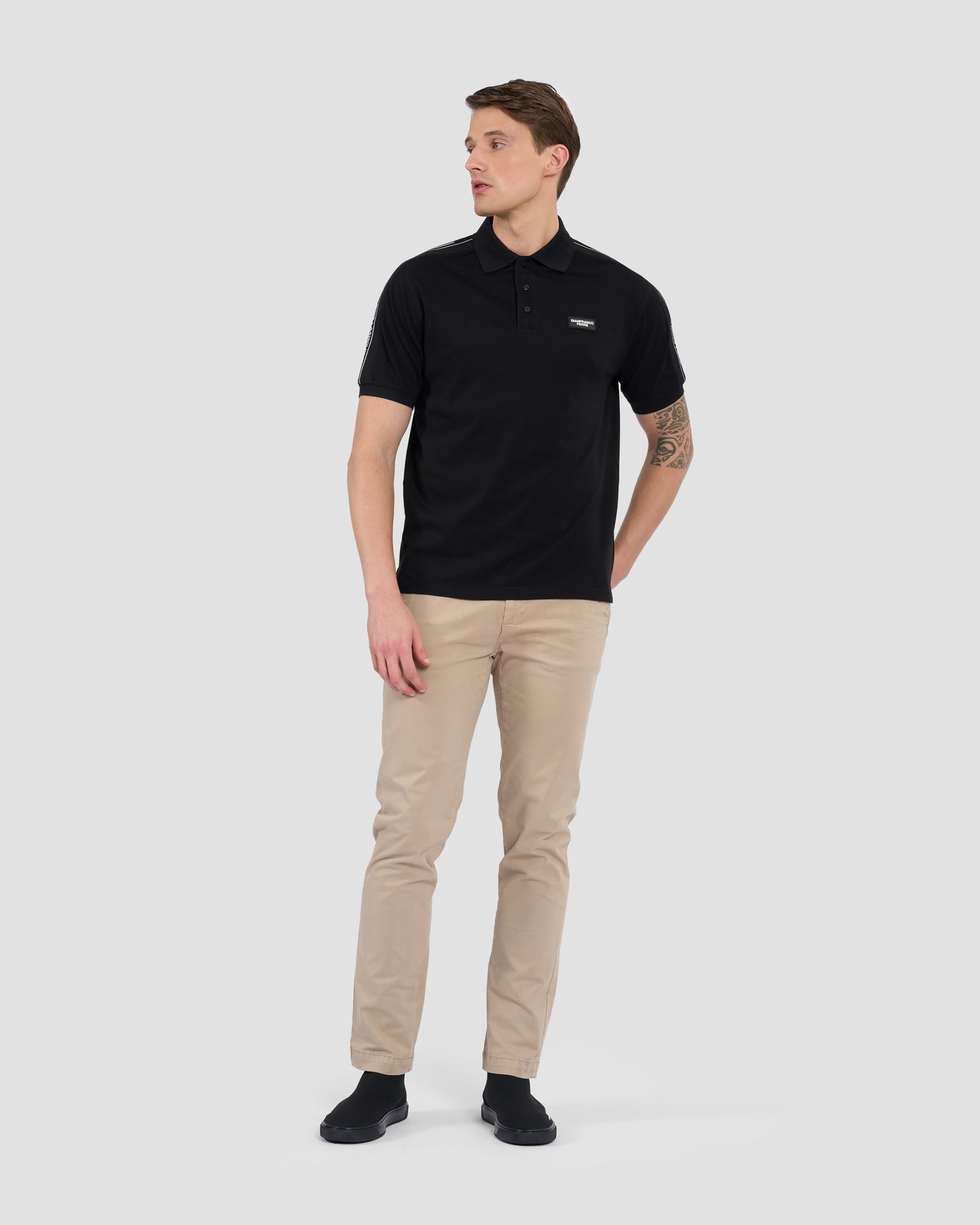 Brand Patched Polo Shirt