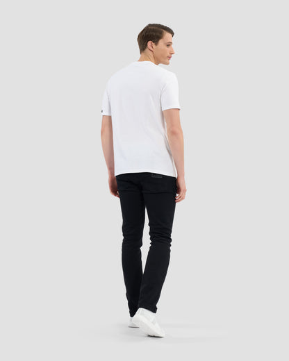 Leather Monogram Patched T-Shirt