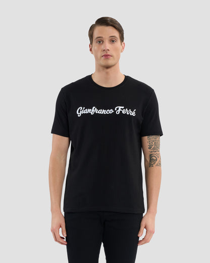 Script Brand Embroidered T-Shirt