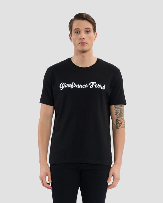Script Brand Embroidered T-Shirt