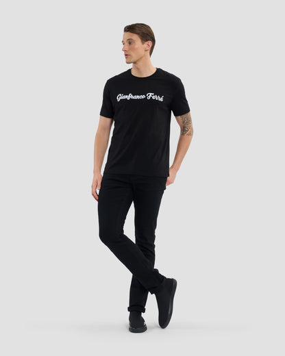 Script Brand Embroidered T-Shirt