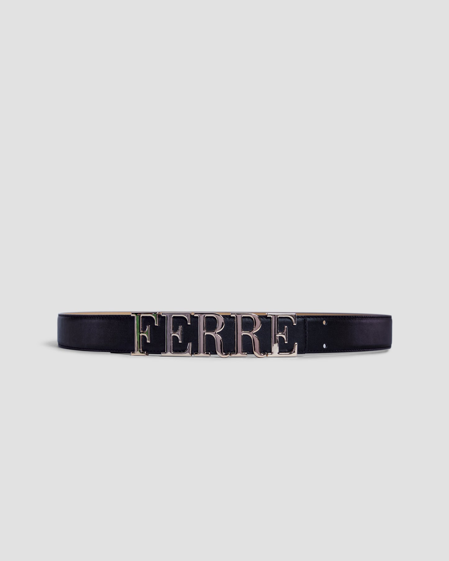 Metal Branding Leather Belt
