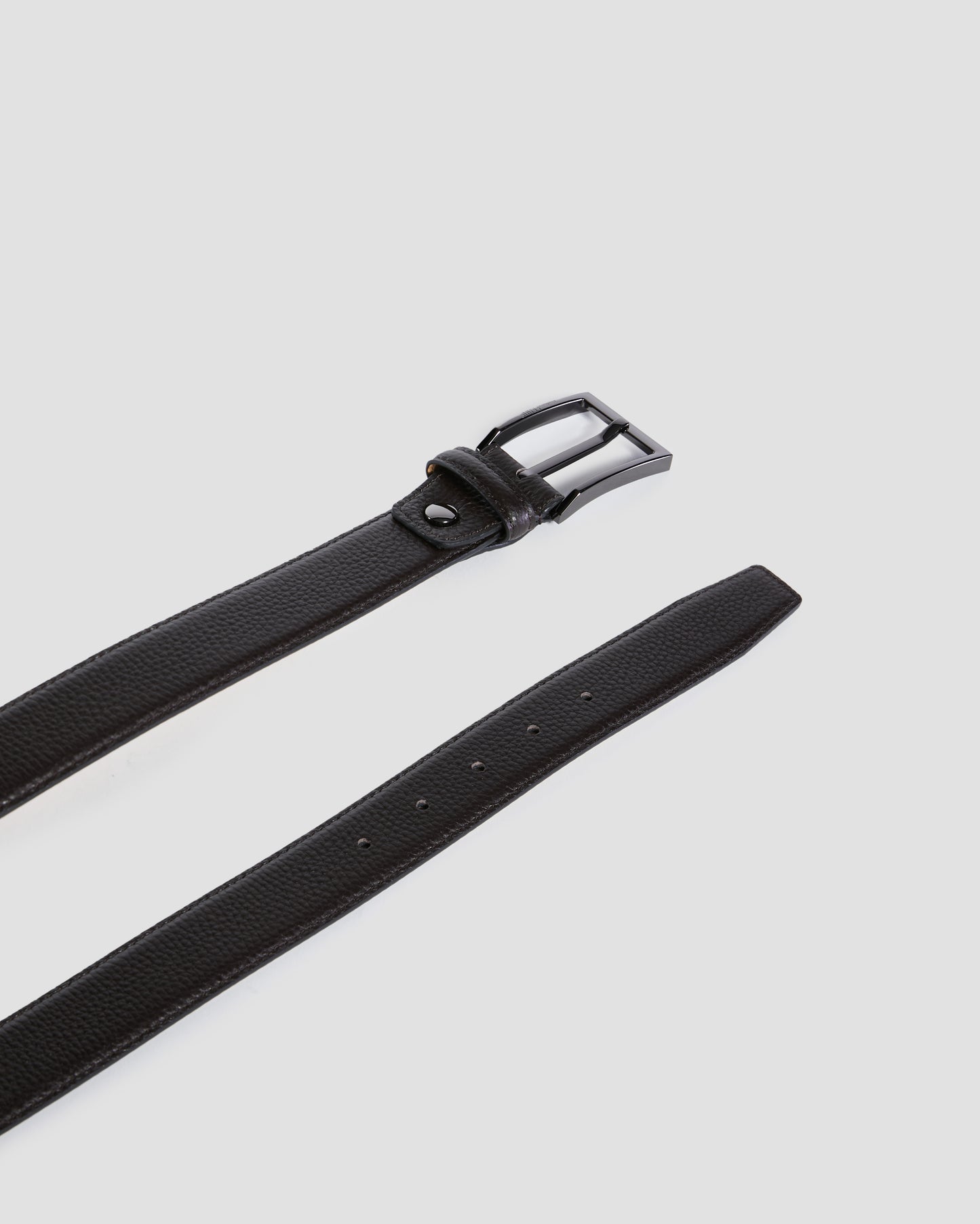 Pebbled Leather Finish Belt