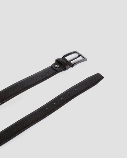 Pebbled Leather Finish Belt