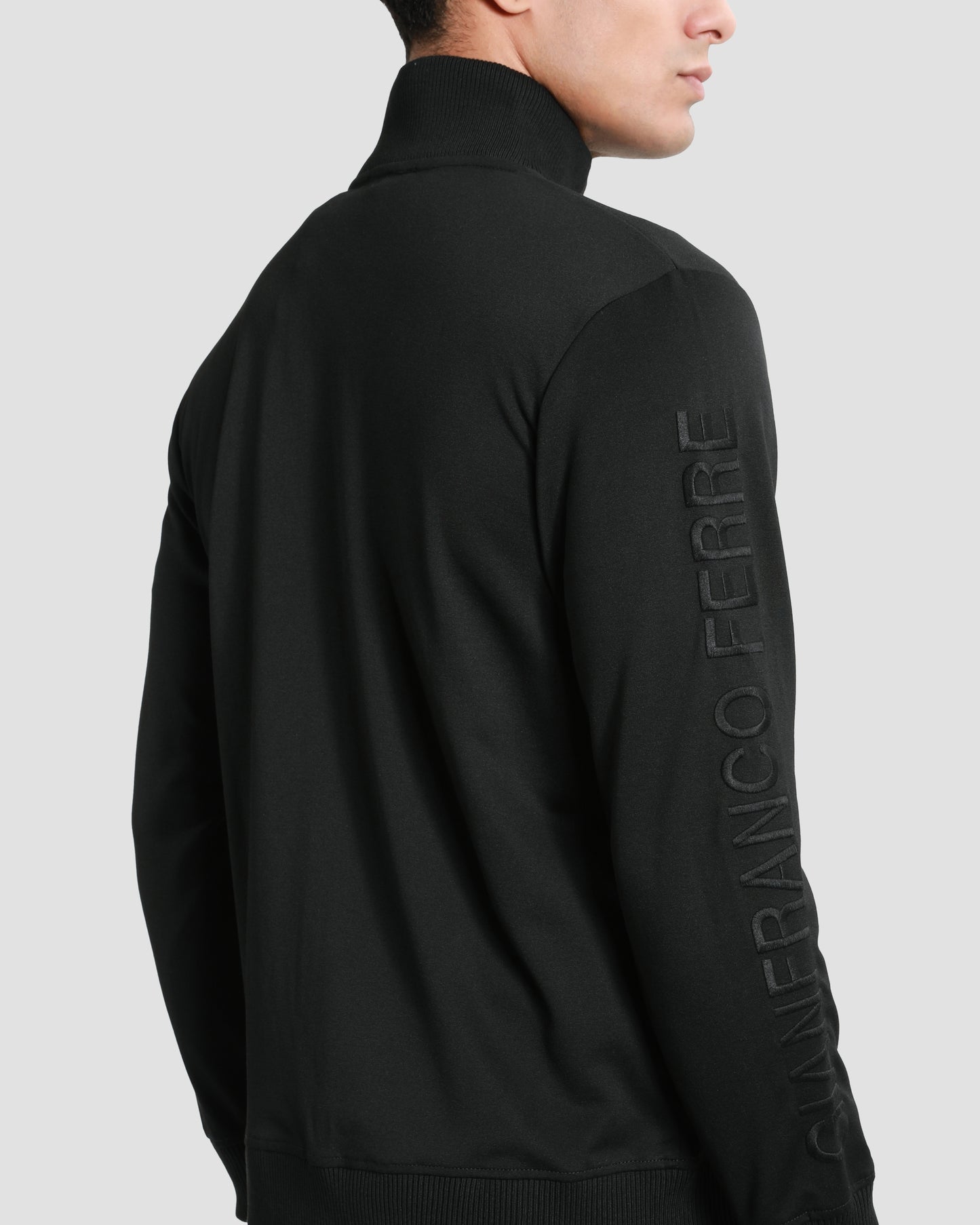 Embroidered Sleeve Tracksuit Jacket