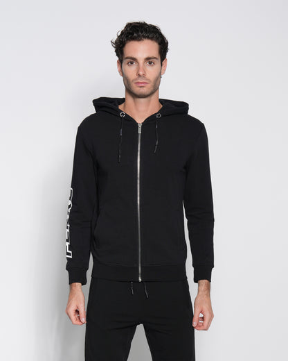 Printed Logo Zip up Hoodie Jacket