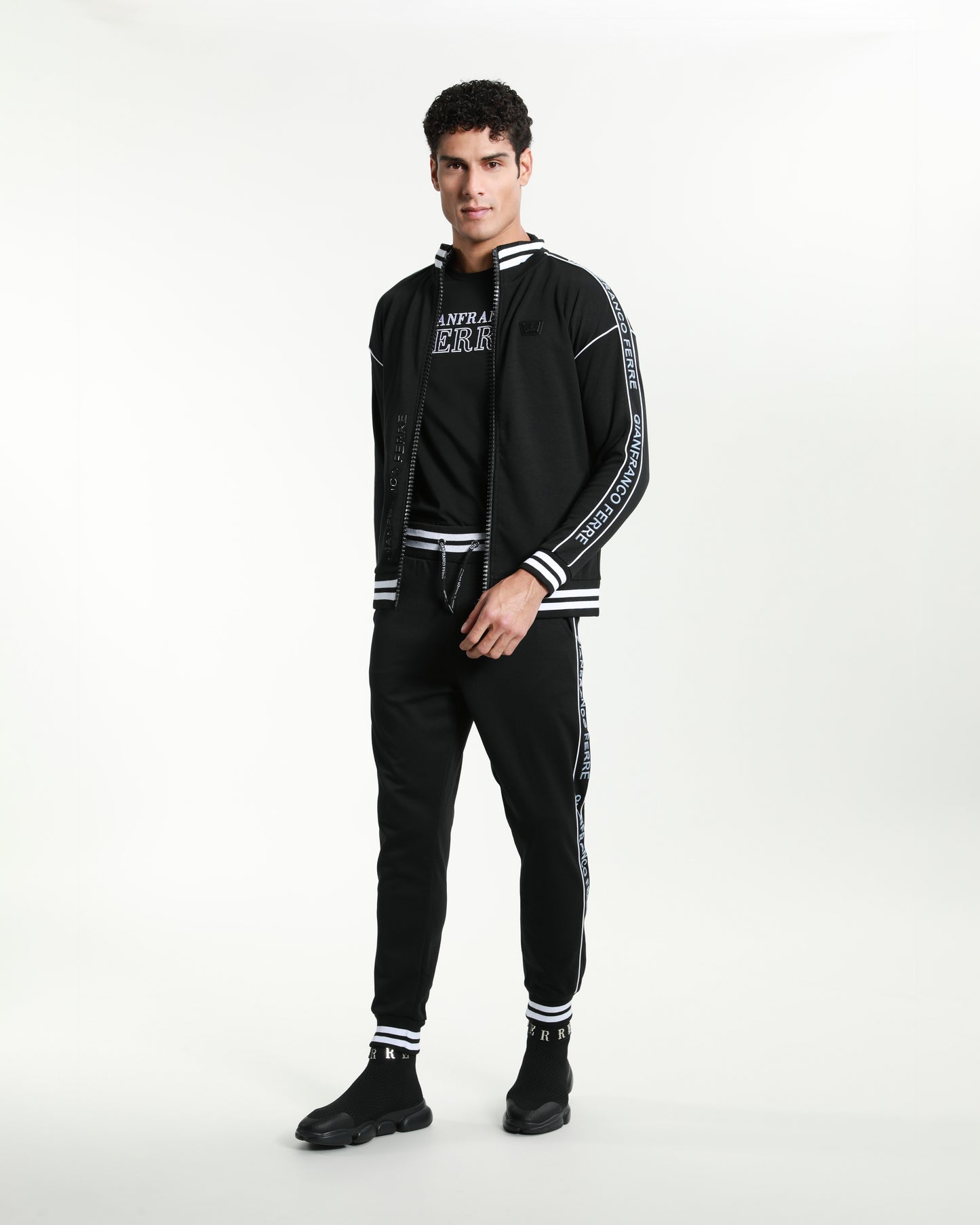 Brand Tapered Tracksuit Jacket