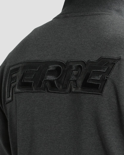 Grey Embroidered Back Tracksuit Jacket